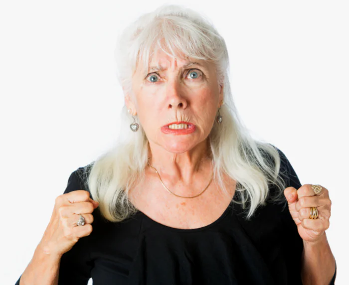 Rochelle upset with 2 fists clutched