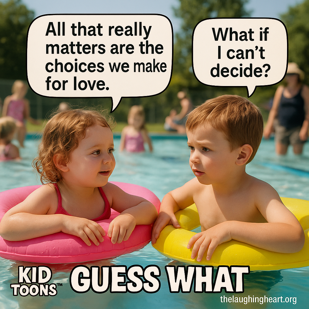 All that really | matters are the choices we make | for love. , thelaughingheart.org - Kid