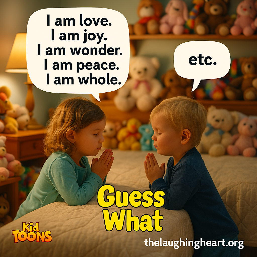 | am love. I am joy. | am wonder. | am peace. | am whole. thelaughingheart.org - Kid