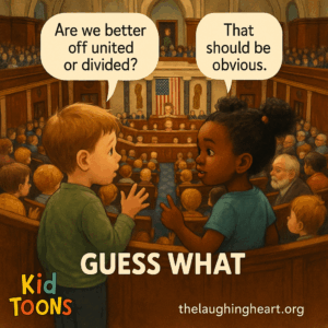 Are we better | off united or divided? l TOONS thelaughingheart.org - Kid