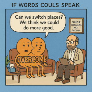IF WORDS COULS SPEAK Can we switch places? We think we could do more good. - Large Character