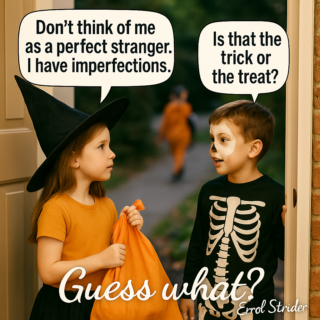 / Don't think of me | as a perfect stranger.  | have imperfections. - Kid