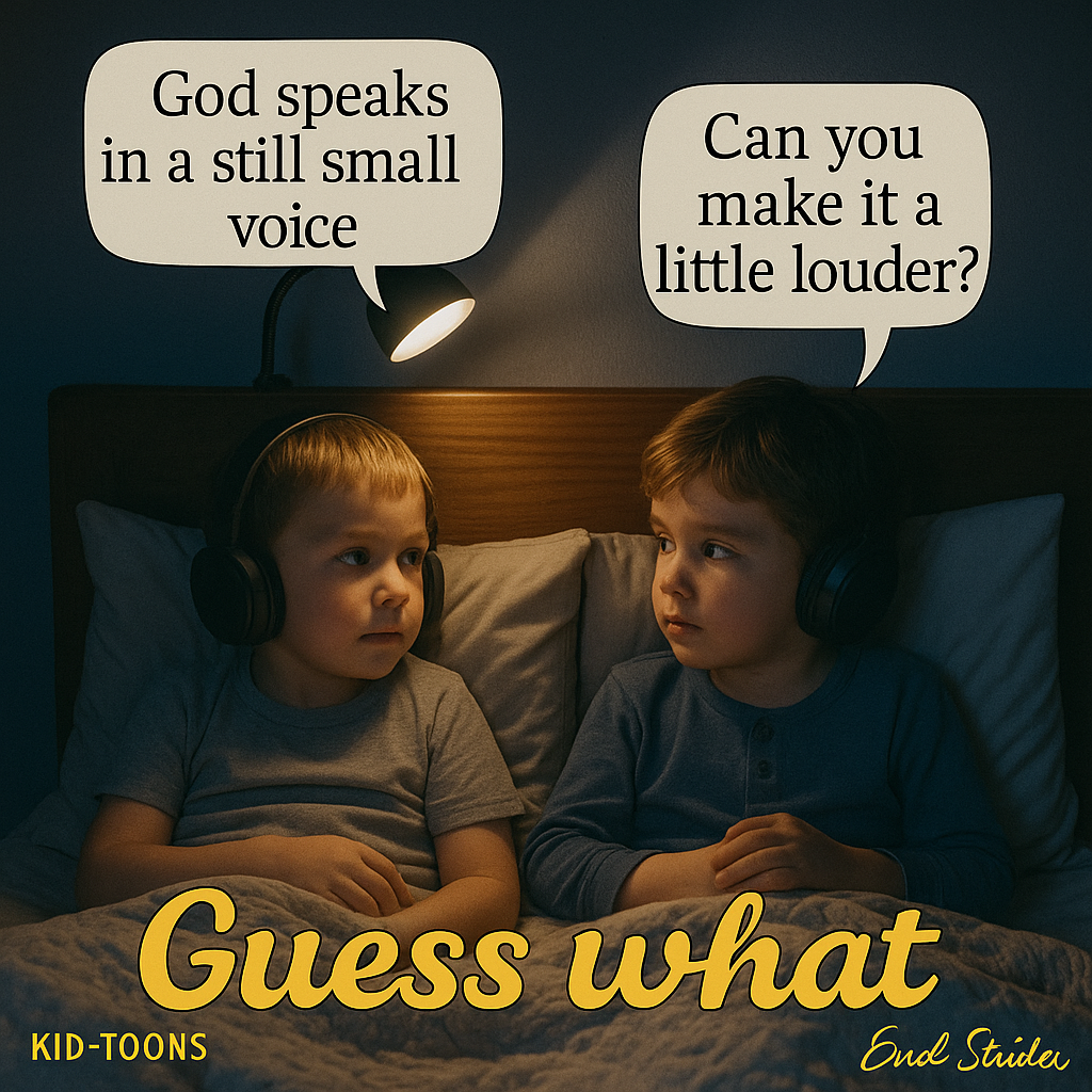 God speaks in a still small KID-TOONS Can you make ita - Kid
