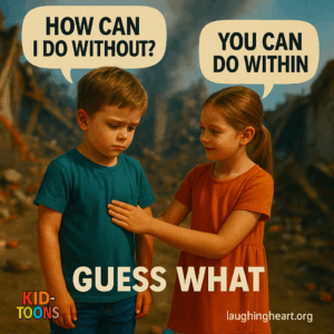 DOWITHOUT? Jue _YOUCAN DO WITHIN GuEss WHAT 700! ist laughingheart.org “ee - Kid