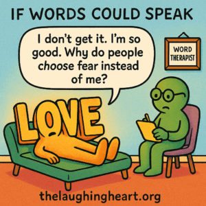 | don’t get it. I’m so  =< good. Why do people ese) ss THERAPIST choose fear instead = | U thelaughingheart.org - Therapist Large