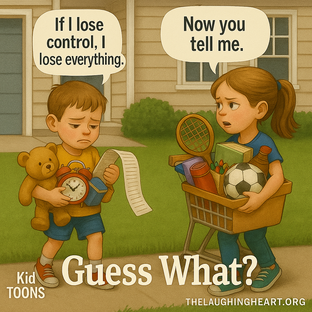 “Ifllose control,| | ose everything. ce ~Guess What?- THELAUGHINGHEART. ORG - Kid