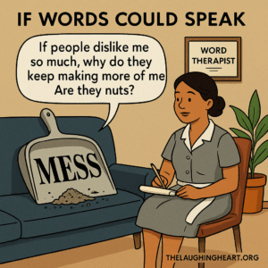 IF WORDS COULD igen If people dislike me so much, why do they keep making more of me Are they nuts? THELAUGHINGHEART.ORG 1 fa - Large Character