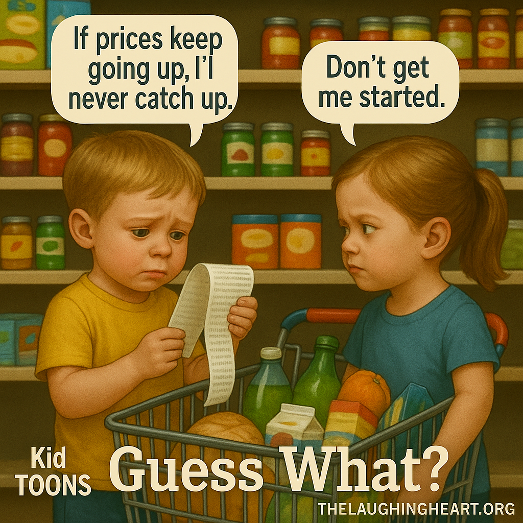 ' f prices keep : or == going up,!! Don't get Coane | never catch up. me started. ‘What? THELAUGHINGHEART.ORG TOONS Guess - Kid