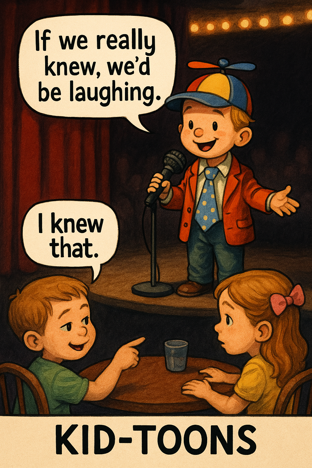 If we really knew, we'd be laughing. 2 KID-TOONS - Kid