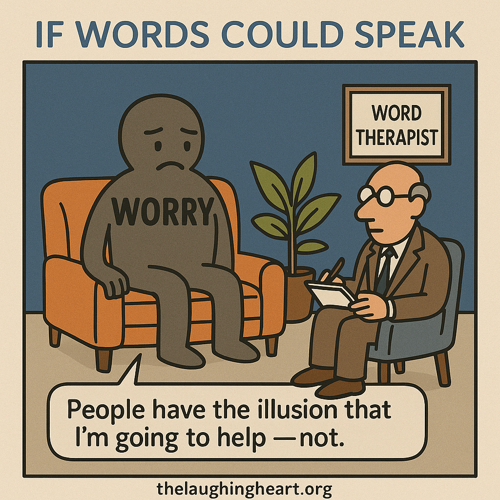 IF WORDS COULD SPEAK People have the illusion that I’m going to help —not. - Large Character