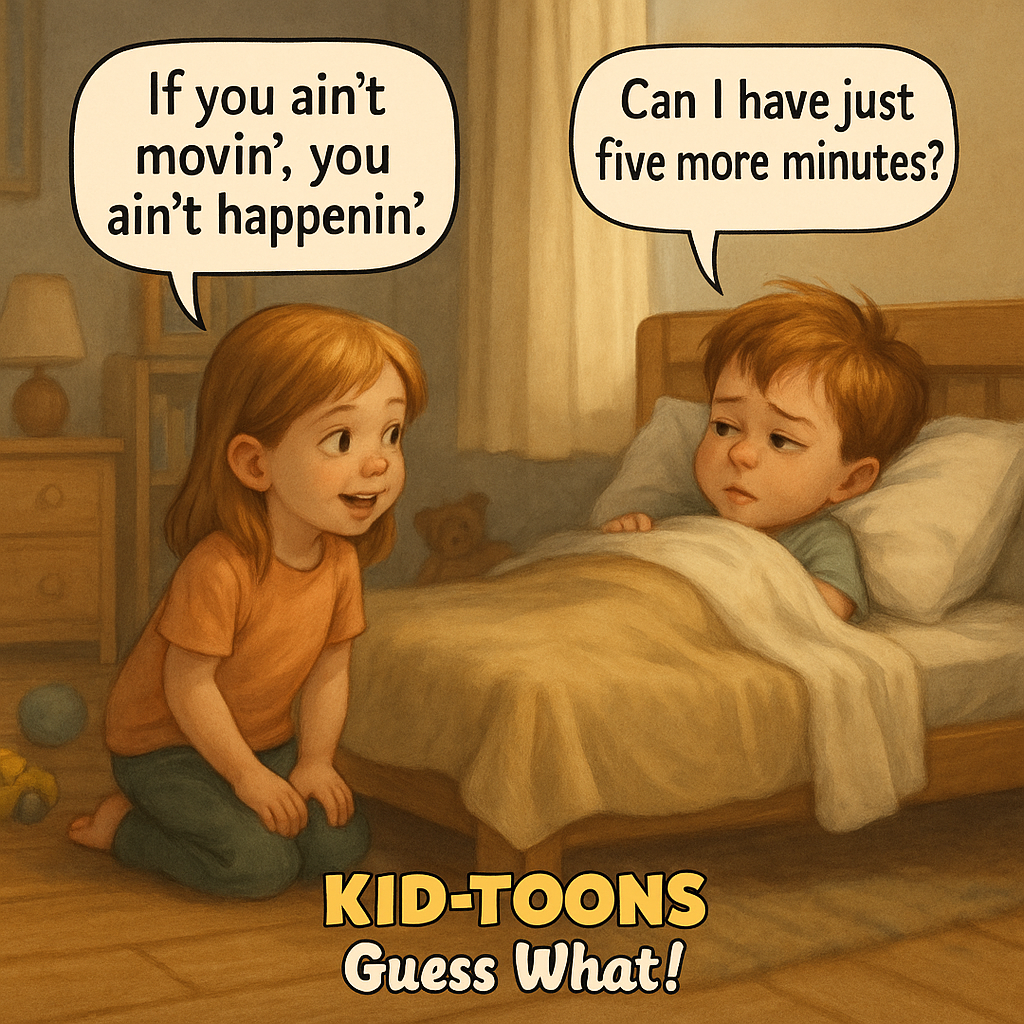 If you ain’t movin’, you ain't happenin’ Guess What! - Kid