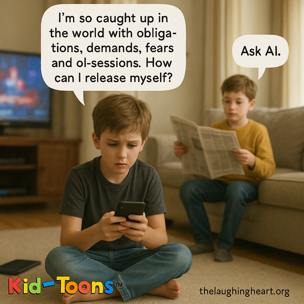 I’m so caught up in the world with obliga- tions, demands, fears and ol-sessions. How can | release myself? - Kid
