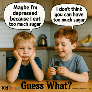 Maybe I’m | don’t think depressed you can have because | eat too much sugar too much sugar / = aa - Kid