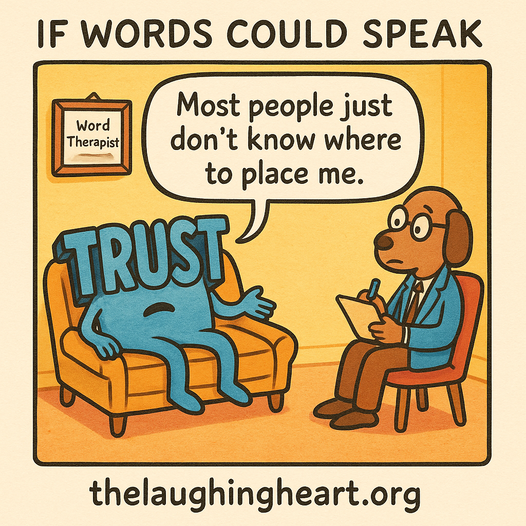 IF WORDS COULD SPEAK Most people just don’t know where to place me. thelaughingheart.org - Large Character