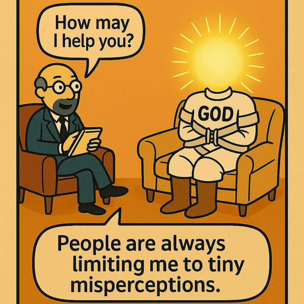 People are always limiting me to tiny misperceptions. - Large Character