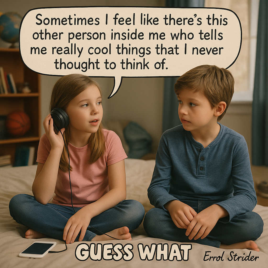 Sometimes | feel like there’s this other person inside me who tells me really cool things that | never thought to think of. - Kid