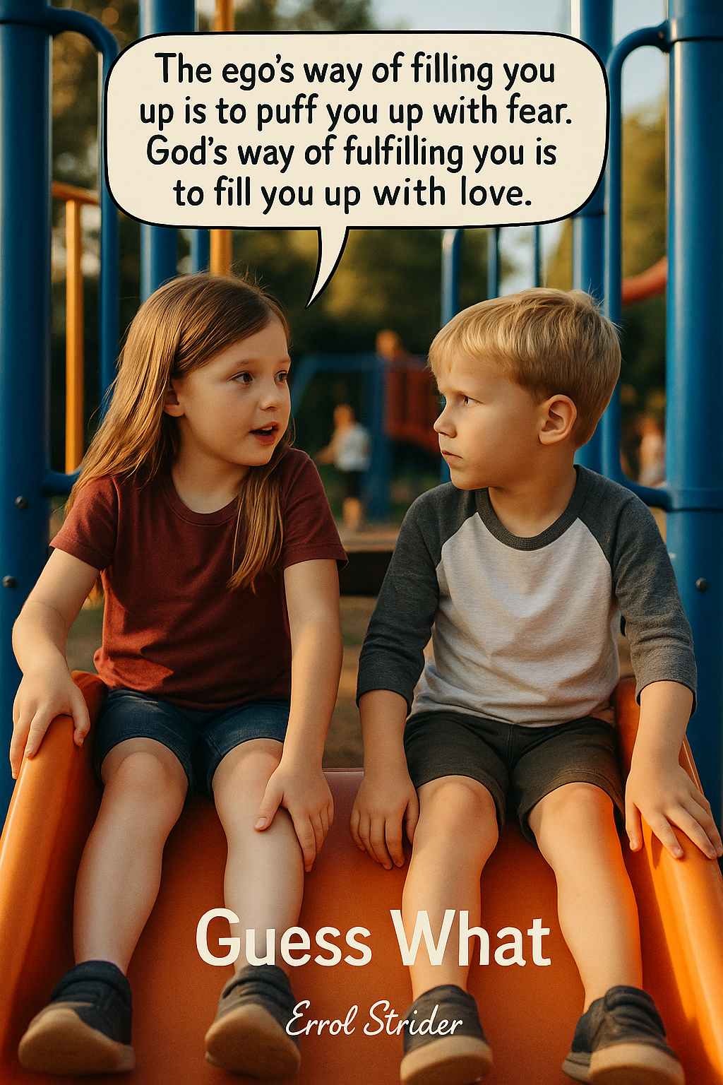 . eT The ego's way of filling you up is to puff you up with fear. God's way of fulfilling you is to fill you up with love. 4 - Kid