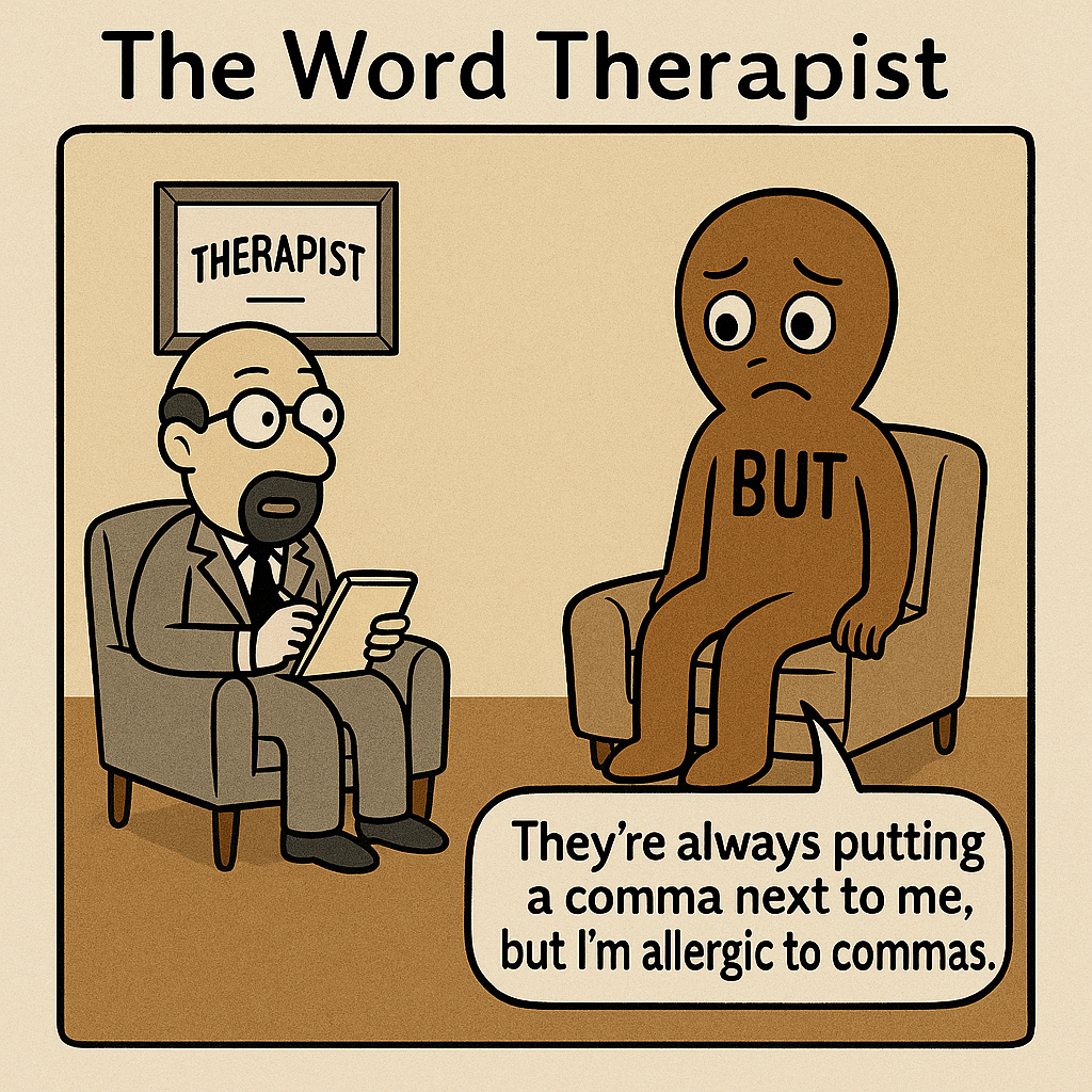 Theyre Always Putting A Comma Next To Me But Im Allergic To Commas