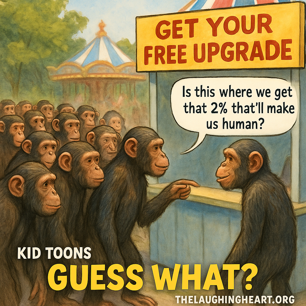 ' this where we get that 2% that'll make uc eae us human? KID TOONS THELAUGHINGHEART.ORG - Kid