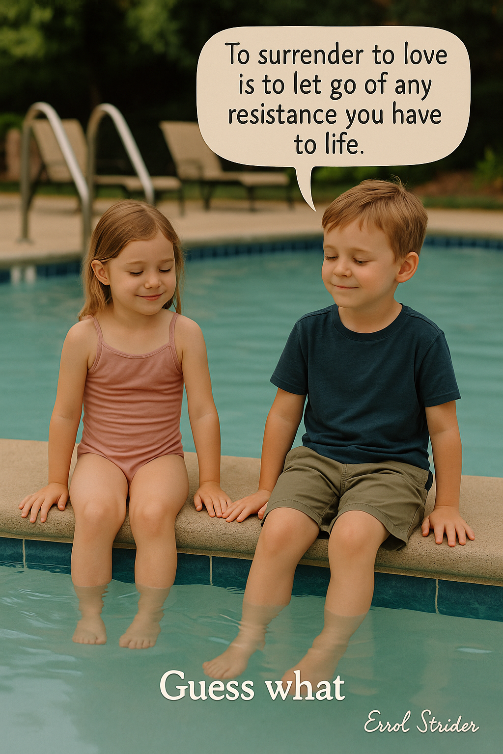 To surrender to love is to let go of any resistance you have to life. < yy) po Strider Qo) - - Kid