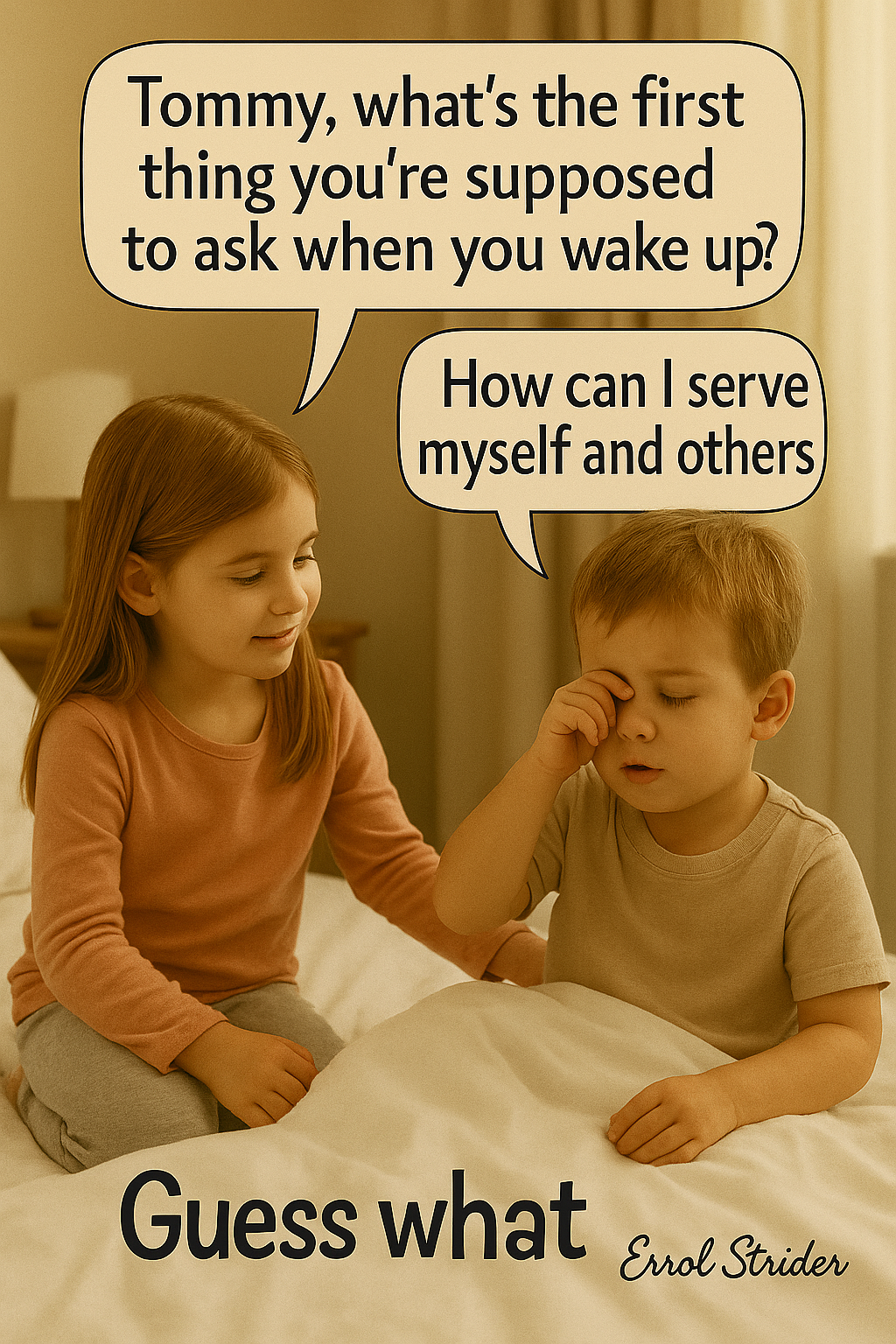 f Tom my, what's the first | thing you're supposed  to ask wher yeu URLS ous Guess what 9... sais - Kid