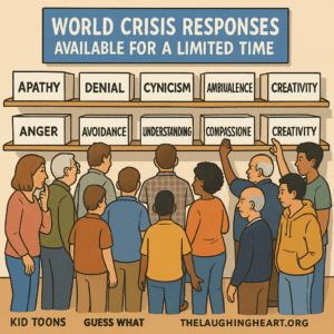 WORLD CRISIS RESPONSES AVAILABLE FOR A LIMITED TIME ) ole KID TOONS GUESS WHAT THELAUGHINGHEART.ORG - Kid