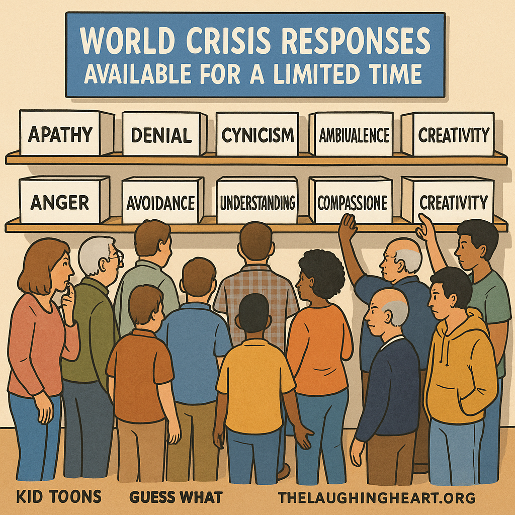 WORLD CRISIS RESPONSES AVAILABLE FOR A LIMITED TIME ) ole KID TOONS GUESS WHAT THELAUGHINGHEART.ORG - Kid