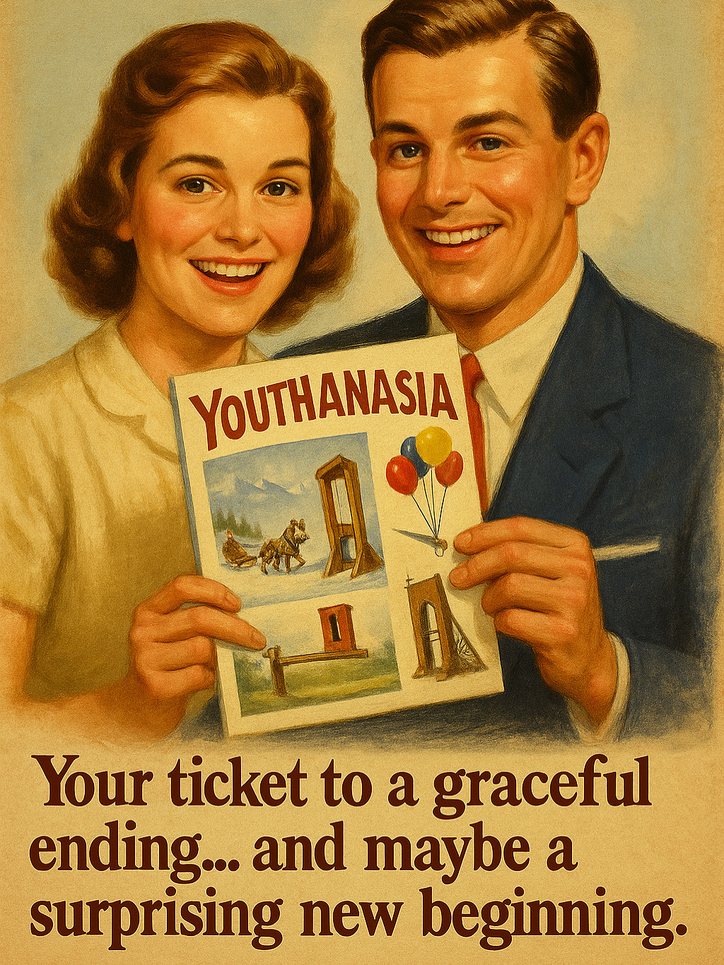 ¥ |  Your ticket to a graceful i ending... and maybe a surprising new beginning. - Kid